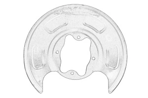 Protectie disc frana Dreapta Spate HYUNDAI I10 I, I10 II dupa 2007 - Original OE
