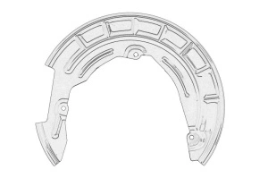Protectie disc frana Stanga Fata MAZDA 3 dupa 2018 - Original OE