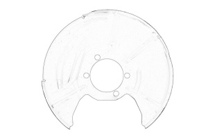 Protectie disc frana Stanga Spate MAZDA 3, 6, CX-5 dupa 2012 - Original OE