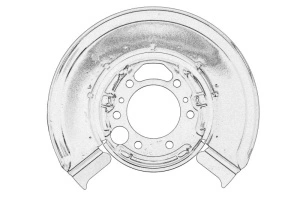 Protectie disc frana Stanga Spate MERCEDES SPRINTER 2-T, SPRINTER 3-T, SPRINTER 4-T ; VW LT 28-35 II 1995-2006 - (B901, B902; B903; B904) - Original OE