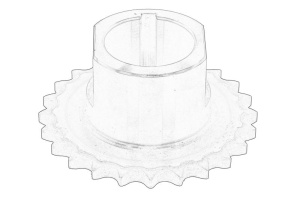 Roata dintata arbore cotit HYUNDAI ACCENT III, I10 I, I20 I 2005-2019 - Original OE - Img 3