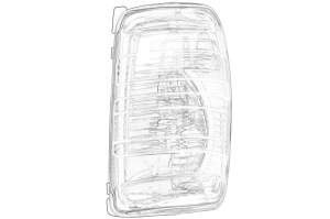 Semnalizator oglinda Dreapta FORD TRANSIT V363 dupa 2013 - (sticla transparenta) - Original OE