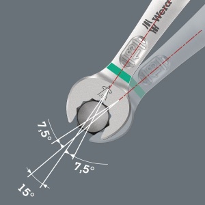Set chei combinate, număr scule: 11buc., dimensiune metrică: 10;11;12;13;14;15;16;17;18;19;8 mm WERA - Img 3