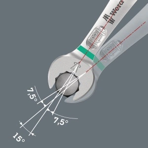 Set chei combinate, număr scule: 11buc., dimensiune metrică: 10;11;12;13;14;15;16;17;18;19;8 mm WERA - Img 3