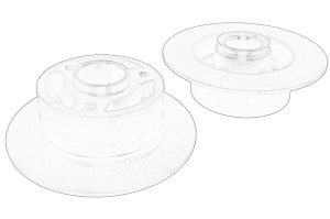Set discuri de frana Fata RENAULT TWIZY Electric dupa 2012 - (2 buc.) - Original OE