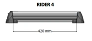 Suport 4 Perechi Schiuri / 2 Snowboard din Aluminiu Rider, GREEN VALLEY
