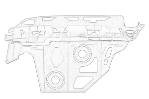 Suport aripa Stanga Fata PEUGEOT 3008 2009-2016 - Original OE