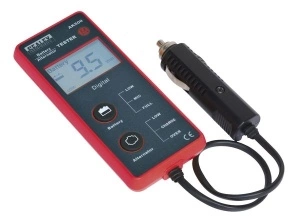 Tester electric baterie si alternator 12V conectare priza bricheta SEALEY