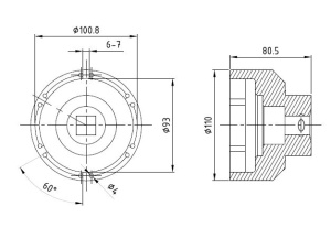 Tubulara impact 3/4", dimensiune metrica: 101, 110mm, pt piulita roata potrivit MAN PROFITOOL - Img 2