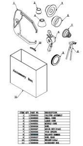 Accesorii si piese pentru masina de echilibrat, greutate 10.78 kg EVERT