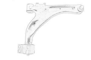 Brat suspensie roata 20 mm Dreapta Inferior CHEVROLET ORLANDO dupa 2011 - (set) - Original OE