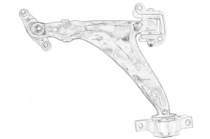 Brat suspensie roata Stanga VOLVO S90 II, V90 II dupa 2016 - Original OE