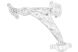 Brat suspensie roata Stanga VOLVO S90 II, V90 II dupa 2016 - Original OE
