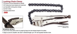 Cleste strangere autoblocant cu lant 450mm Toptul