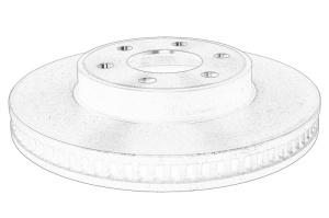 Disc frana Stanga/Dreapta Fata FORD TOURNEO CUSTOM V710, TRANSIT CUSTOM V710 dupa 2023 - Original OE