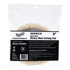 Disc polish lana Meguiar's, 8", Soft Buff Rotary Wool Cutting Pad