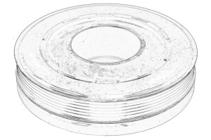 Fulie arbore cotit AUDI A6 ALLROAD C7, A6 C7, A7 2012-2018 - (cu amortizor de torsiune) - Original OE