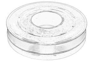 Fulie arbore cotit AUDI A6 ALLROAD C7, A6 C7, A7 2012-2018 - (cu amortizor de torsiune) - Original OE