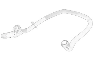 Furtun radiator NISSAN NV400; OPEL MOVANO B; RENAULT MASTER III dupa 2010 - (necesita verificare VIN; pentru radiator EGR; Unitate fata) - Original OE