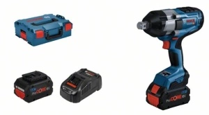 Pistol pneumatic, alimentare: acumulator GDS 18V-1050 H, Pivot in 4 puncte 3/4, cuplu maxim: 1700Nm, 18V 2 x 5Ah, baterie inclusă, incarcator inclus BOSCH
