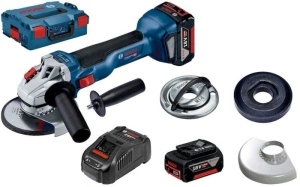 Polizor cu acumulator, diametru disc: 125 mm, voltaj: 18 V, capacitate baterie 5 Ah, tip baterie: Li-Ion, battery included, packaging: Suitcase BOSCH