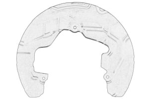 Protectie disc frana Dreapta Fata FORD USA EDGE dupa 2014 - (roata de 18 inci) - Original OE