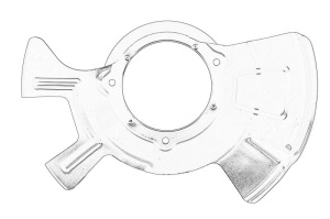 Protectie disc frana Dreapta Fata HYUNDAI IX20; KIA VENGA dupa 2010 - Original OE