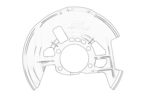 Protectie disc frana Dreapta Fata MAZDA 3, 6, 6/KOMBI dupa 2011 - Original OE