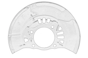 Protectie disc frana Stanga Fata TOYOTA LEXUS CT; TOYOTA PRIUS dupa 2008 - Original OE