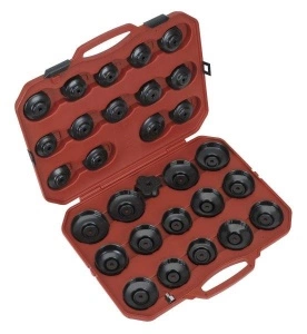 Set 30 chei filtru ulei cu o cheie 3 brate SEALEY