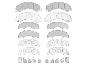 Set placute frana / ISUZU FORWARD F, GRAFTER, N , N 4HK1-E6S-RZ4E-TCENGEU6B dupa 1998 Fata dupa 1998 - (5TH GENERATION; 6TH GENERATION; RDZ) - Original OE