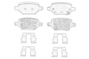 Set placute frana Spate CHEVROLET TRAX; OPEL MOKKA / MOKKA X dupa 2012 - Original OE