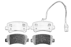 Set placute frana Spate NISSAN INTERSTAR, NV400; OPEL MOVANO B; RENAULT MASTER III, THALIA dupa 2008 - Original OE
