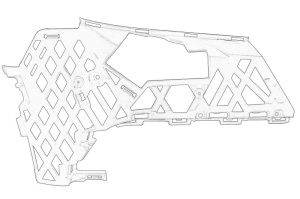 Suport bara Dreapta Fata VW PASSAT ALLTRACK B8, PASSAT B8 dupa 2014 - (plastic, sub far) - Original OE