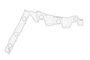 Suport bara Dreapta Spate OPEL CORSA D, CORSA D/HATCHBACK 2006-2014 - (latura, plastic) - Original OE