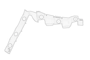 Suport bara Dreapta Spate OPEL CORSA D, CORSA D/HATCHBACK 2006-2014 - (latura, plastic) - Original OE
