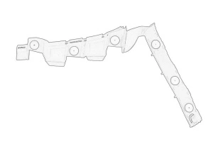 Suport bara Stanga Spate OPEL CORSA D, CORSA D/HATCHBACK 2006-2014 - (latura, plastic) - Original OE