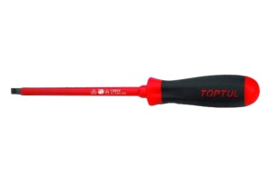 Surubelnita (Cap plat) plat, dimensiune metrica: 5,5 mm, standard, lungime: 125 mm, lungime totala: 240 mm, maner: ergonomice / izolat, varf: calit/intarit/izolat/magnetic/negru TOPTUL - Img 2