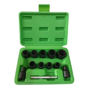 Trusă tubulare extragere antifurturi și șuruburi uzate 3/4" 6-19mm JBM
