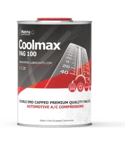 Ulei instalatie climatizare PAG 100, 1L 1 buc, tip refrigerant R1234yf/R134a, PAG 100, a/C pentru toate modelele de statie incarcare AC MATRIX