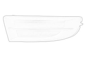 Element bara Dreapta Fata SKODA OCTAVIA II 2004-2013 - (grila bara fata; nici o gaura de halogen) - Original OE