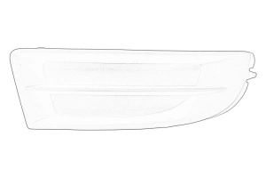 Element bara Dreapta Fata SKODA OCTAVIA II 2004-2013 - (grila bara fata; nici o gaura de halogen) - Original OE