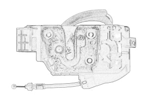 Incuietoare usa Stanga Fata HYUNDAI I30 2007-2012 - Original OE - Img 2