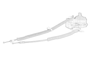 Incuietoare usa Stanga Fata NISSAN QASHQAI I 2007-2013 - (cu cablu) - Original OE - Img 2