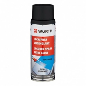 Lac spray negru matasos 9005 Wurth