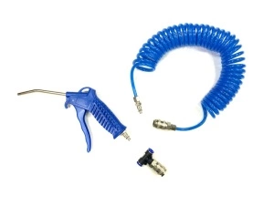 Pistol cu aer, dimensiune admisie: 5,5 mm, lungime duză: 95 mm, (pentru cabina șoferului; kit cu furtun 8 mm și supapă) PROFITOOL