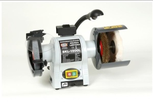 Polizor dubla / perie metalica / placa de lustruire, putere nominala: 375W, tensiune:230V, diametru disc: 150mm PROMA