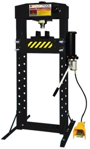 Presa hidraulica, incarcatura: 30 t, structura sudata, cilindru miscator, cursa cilindru: 150 mm, MANOMETER PROFITOOL