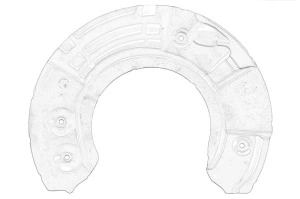 Protectie disc frana Dreapta Fata BMW 5, 5 GRAN TURISMO, 6 2008-2018 - (F10; F11; F07; F12; F13; F06; F01, F02, F03, F04) - Original OE
