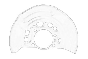 Protectie disc frana Stanga Fata TOYOTA AURIS, COROLLA 2012-2019 - Original OE